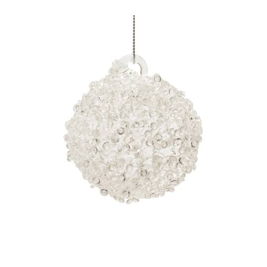 Melrose Clear Glass Ball Ornament Set